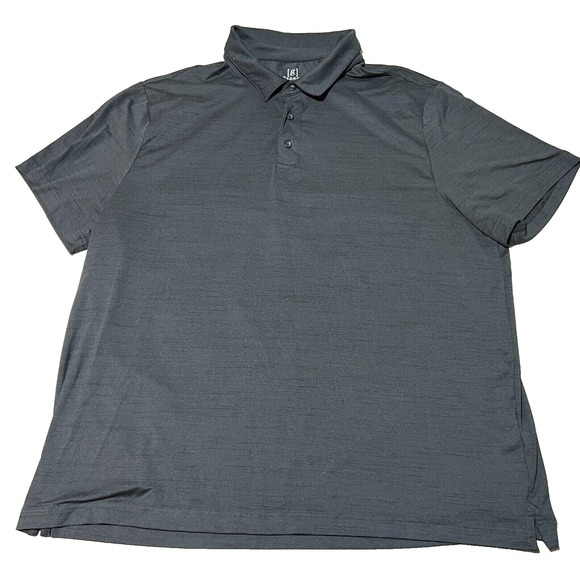 George Polo Shirt Mens 3XL Black Short Sleeve Collared Blank Golf Active EUC - Picture 1 of 6